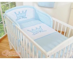 Patalynės komplektas 3 dalių Little Prince/Princess mėlynas – jaukumui ir saldžiam miegui.