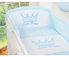 Patalynės komplektas 3 dalių Little Prince/Princess mėlynas – jaukumui ir saldžiam miegui.