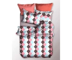 DecoKing Patalynės komplektas BASIC GEO 135x200 + 80x80 cm