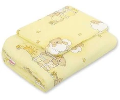 Bobono Patalynės komplektas kūdikiui Teddy meškučiai, kreminis