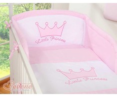 Patalynės komplektas rožinis Little Prince/Princess – saldžiam ir jaukiam miegui.