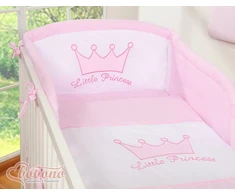 Patalynės komplektas rožinis Little Prince/Princess – saldžiam ir jaukiam miegui.