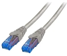Efb Elektronik Patch kabelis (0.5m, UTP, CAT6A, LSHZ, pilkas, atsparus ugniai)