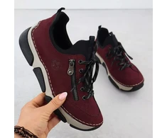 Patogūs moteriški bordo batai Rieker 45973-36