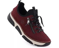 Patogūs moteriški bordo batai Rieker 45973-36