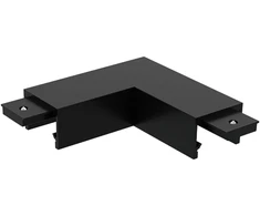 Paviršinio magnetinės sistemos STICK bėgelio L tipo sujungimas, juodas, 330358