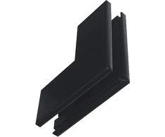 Paviršinio magnetinės sistemos ZAMBELIS MAGNETIC 5MM bėgelio vertikalus kampinis sujungimas, matinės juodos sp., 2513