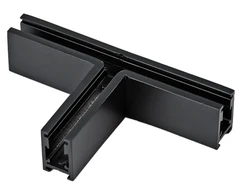 Paviršinio magnetinės sistemos ZAMBELIS MAGNETIC 5MM bėgelio T formos sujungimas, matinės juodos sp., 48V, 2514