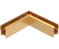 Paviršinio magnetinės sistemos ZAMBELIS MAGNETIC 6MM bėgelio horizontalus kampinis sujungimas, 24V, žalvario sp., 25233