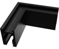 Paviršinio magnetinės sistemos ZAMBELIS MAGNETIC 5MM bėgelio horizontalus kampinis sujungimas, matinės juodos sp., 2511