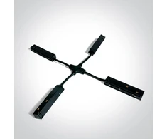 Paviršinio magnetinių sistemų bėgelio MAXI X formos sujungimas, baltas, 42012E/W