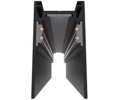 Paviršinis magnetinės sistemos bėgelis OPTONICA, juodas, 1m
