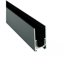 Paviršinis/pakabinamas magnetinės sistemos ZAMBELIS MAGNETIC bėgelis, 48V, juodas, 1m, 22273B-1