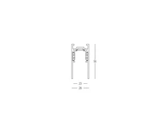 Paviršinis/pakabinamas magnetinės sistemos ZAMBELIS MAGNETIC bėgelis, 48V, juodas, 3m, 22273B-3