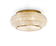 Lubinis šviestuvas Ideal Lux Ceiling lamp with 10 lights PASHA', E14, auksinis color