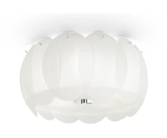 Lubinis šviestuvas Ideal Lux Ceiling lamp with 5 lights OVALINO, E27, baltas