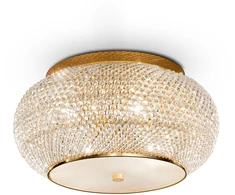 Lubinis šviestuvas Ideal Lux Ceiling lamp with 6 lights PASHA', E14, auksinis color