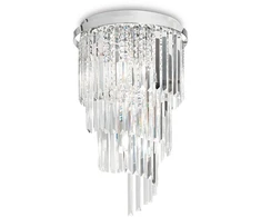 Lubinis šviestuvas Ideal Lux Ceiling lamp with 8 lights CARLTON, E14, baltas