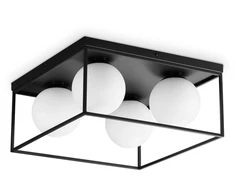 Lubinis šviestuvas Ideal Lux Paviršinis šviestuvas LINGOTTO, E14, juodas, 327860