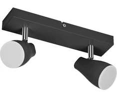 Lubinis šviestuvas Paviršinis šviestuvas SPOT, 2xGU10, juodas, su 2x4,3W 2700K LED lemputėm