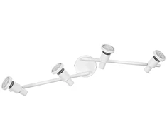 Lubinis šviestuvas Paviršinis šviestuvas SPOT, 4xGU10, baltas, su 4x3,4W 2700K dimeriuojamom LED lemputėmis