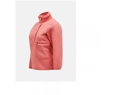 Peak Performance W Fleece Snap T Rožinis Megztinis