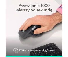 Pelė Logitech MX Master 4 verslui – grafito spalvos
