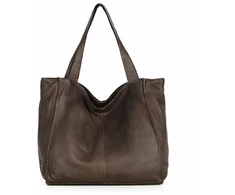 PELLE LAVATA Damska Skórzana Torebka ShopperBag A4 Old Look Minimalistyczna