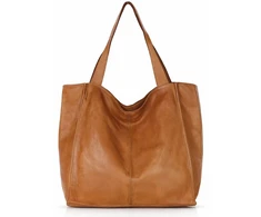 PELLE LAVATA Damska Skórzana Torebka ShopperBag A4 Old Look Minimalistyczna