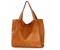PELLE LAVATA Damska Skórzana Torebka ShopperBag A4 Old Look Minimalistyczna