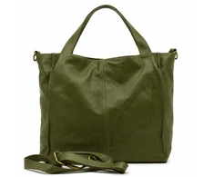 PELLE LAVATA Damska Skórzana Torebka ShopperBag A4 Old Look Minimalistyczna