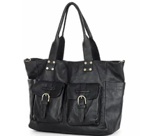 PELLE LAVATA Skórzana Torebka ShopperBag A4 Skórzana Old Look 3 Kieszenie