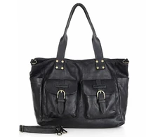 PELLE LAVATA Skórzana Torebka ShopperBag A4 Skórzana Old Look 3 Kieszenie