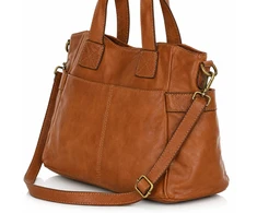 PELLE LAVATA Torebka Damska ShopperBag A4 Skórzana Na Ramię Old Look Duża