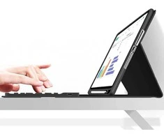 Pen + Keyboard“ dėklas su klaviatūra skirt iPad 10.9 colio 2022 metų planšetiniam kompiuteriui – juodas