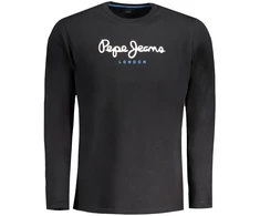 PEPE JEANS MĘSKA KOSZULKA Z DŁUGIM RĘKAWEM Juoda