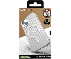 Permatomas biologiškai skaidus dėklas iPhone 14, X-Doria Raptic Clutch MagSafe