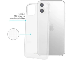 Crong Crystal Slim Cover - Flexible dėklas skirtas Apple iPhone 11 Clear