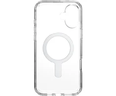 Speck Presidio Perfect-Clear ClickLock &amp; MagSafe - dėklas skirtas Apple iPhone 16 Plus Clear / Chrome Finish / Serene Sidabrinis