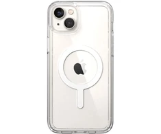 Dėklas Speck Gemshell + MagSafe, skirtas iPhone 14 Plus su puse mikrobano (skaidrus)