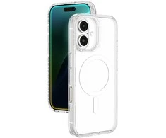Permatomas magnetinis telefono dėklas iPhone 16 su žiedu AmazingThing