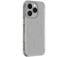 Permatomas pilkas iPhone 16 Pro“ dėklas su MagSafe funkcija AmazingThing