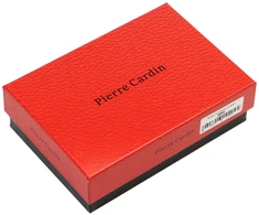 PIERRE CARDIN Moteriška Vidutinė RFID Piniginė su Užtrauktuku, Ekologinė Oda