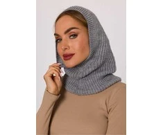 Kepurė Pilka megzta balaklava Moe