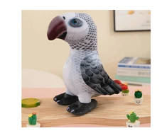 Lean Toys Pliušinis papūgos žaislas, 20 cm