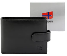 Piniginė juoda klasikinė Nordee