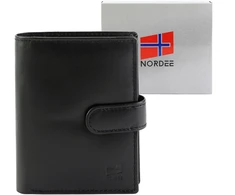 Piniginė juoda klasikinė Nordee
