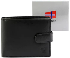 Piniginė juoda klasikinė Nordee