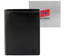 Piniginė juoda klasikinė Nordee