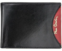Piniginė juoda odinė kasdienai Pierre Cardin
